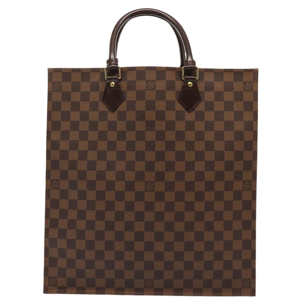 Louis Vuitton Damier Ebene Sac Plat Handbag Brown